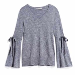 41 Hawthorn Sweater Sorra Knit V-Neck Tied Bell Sleeve Top Size Small Women